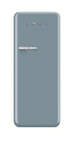 Smeg FAB28Q Fridge with Freezer Compartment, A++ Energy Rating, 60cm Wide, Right-Hand Hinge Silver